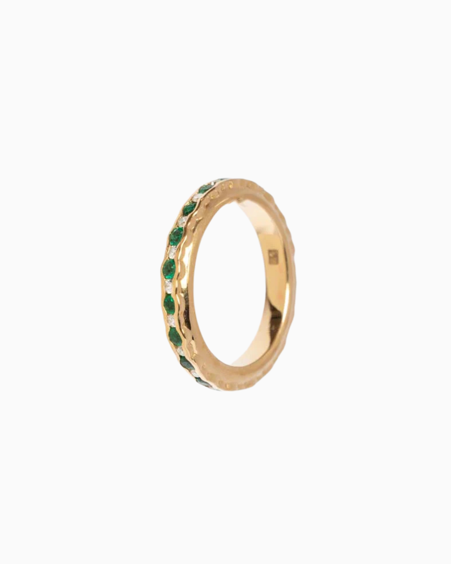 Emerald & Diamond Hula Ring