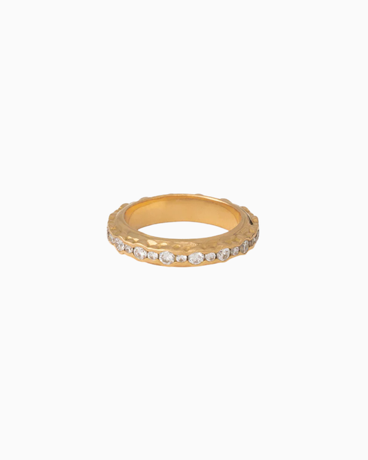 Diamond Hula Pinky Ring