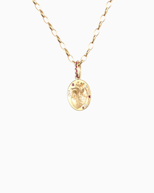 Embossed Heart Charm