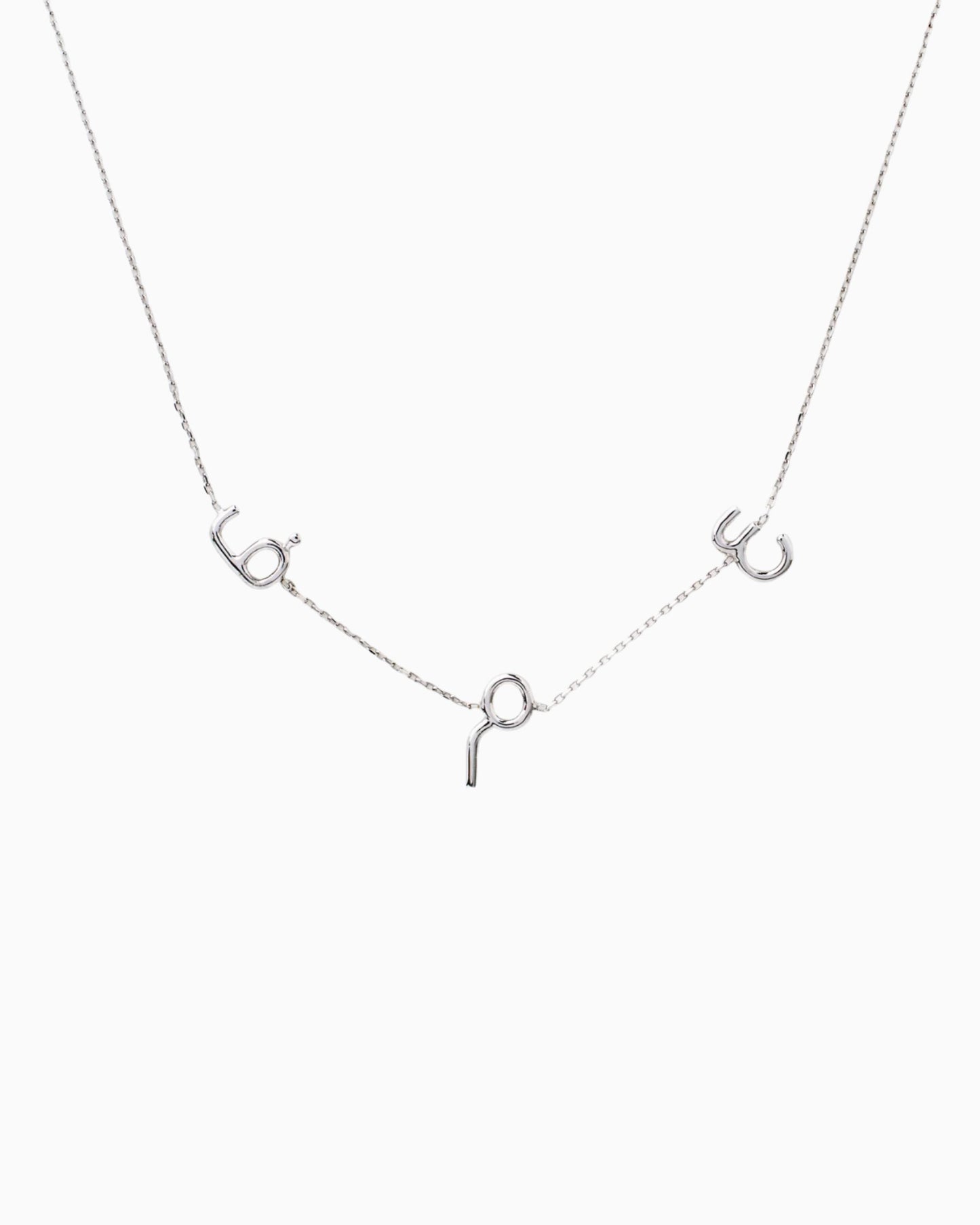 3 letters Necklace