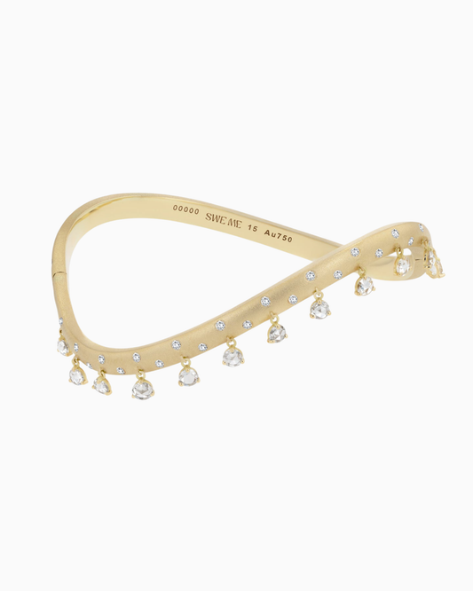 The Swaying Yellow Gold Bangle