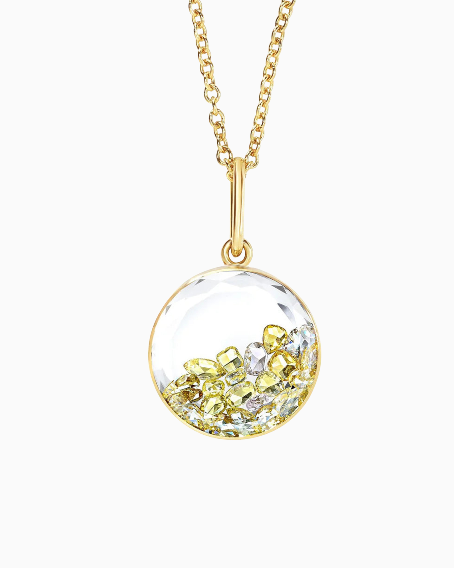 Core 12 Necklace Yellow Rose-Cut