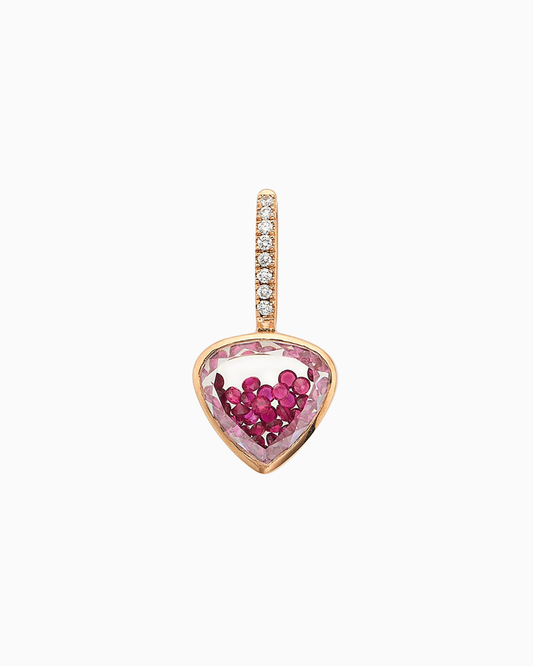 Naipe Heart-ish Charm Ruby