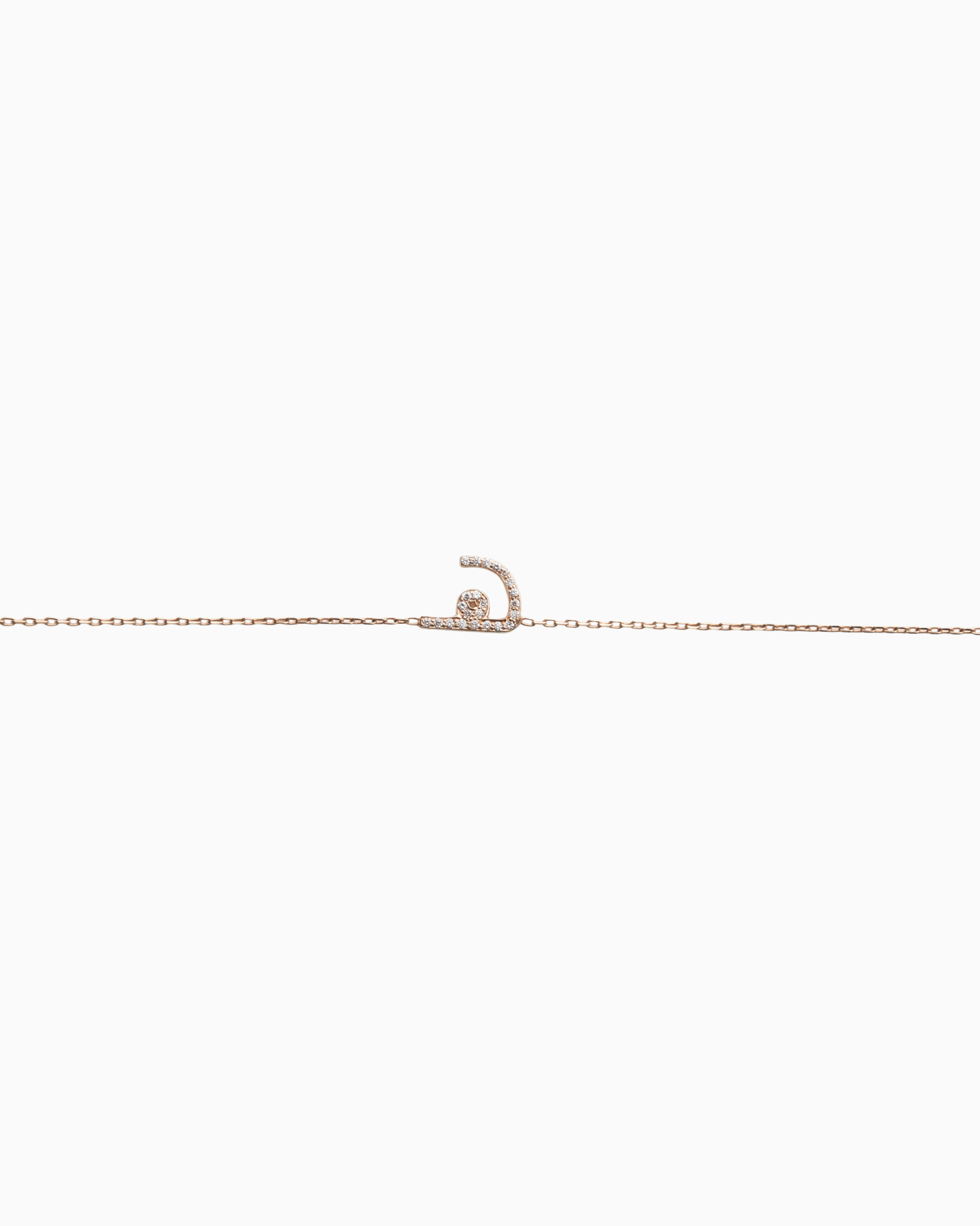 Pavé Single Letter Bracelet