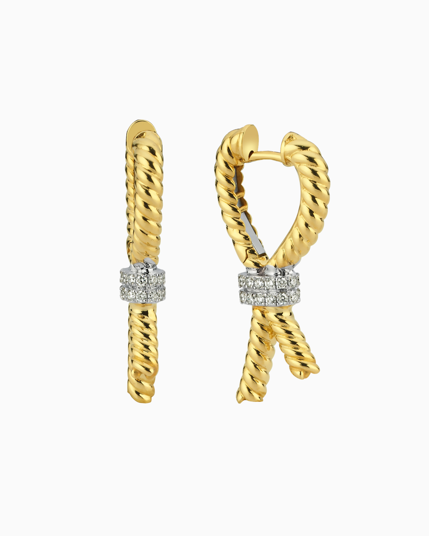 Pavé Lasso Knot Earrings