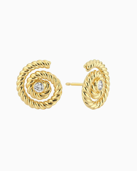 Medium Hypnosis Swirl Earrings