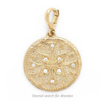 Load image into Gallery viewer, Large Diamond Coin Necklace
