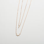 Load image into Gallery viewer, Double Layered Pavé Letters Necklace
