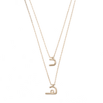 Load image into Gallery viewer, Double Layered Letters Necklace
