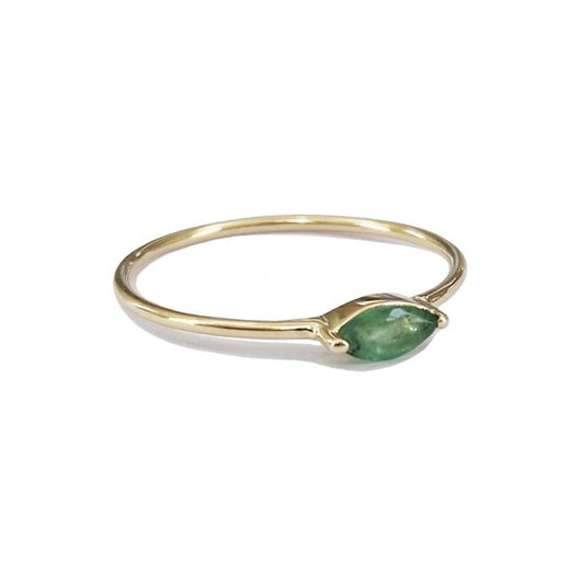 Olivia Emerald Ring