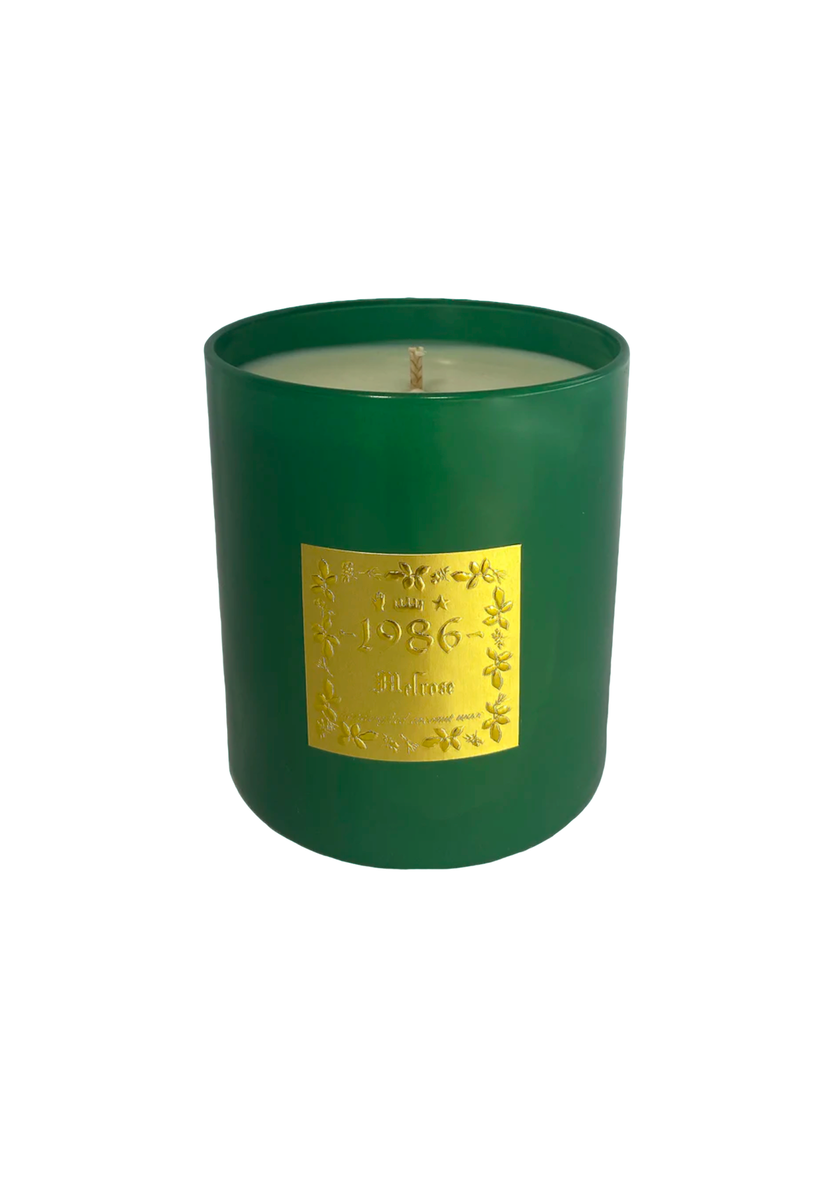 8oz Emerald Glass Melrose Candle